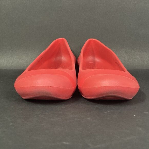 Crocs Gianna Ballet Flats - Women's Size 4 - Crimson Red - Slip-Ons - Picture 2 of 6